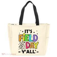 Its Field Day Y'all Teacher Student Tote Bag thumb 0