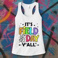 Its Field Day Y'all Teacher Student Women's Tank Top thumb 3