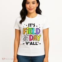 Its Field Day Y'all Teacher Student Women's T-Shirt thumb 4