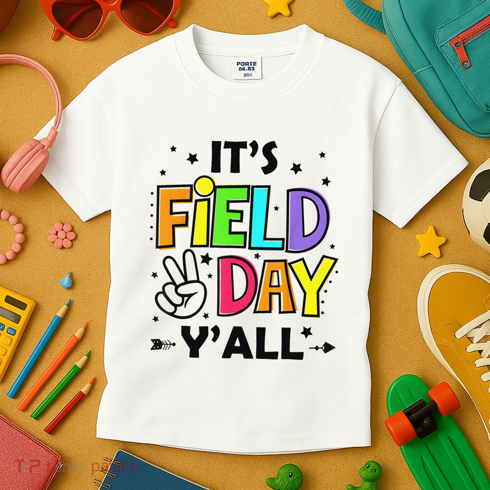 Its Field Day Y'all Teacher Student Kids T-Shirt