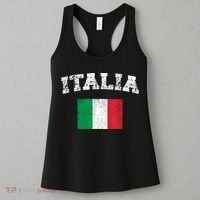 Italian Flag Distressed Flag Of Italy Italia Flag Women's Tank Top thumb 3