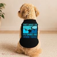I Fly Drones & I Know Things Doggie Tank thumb 2
