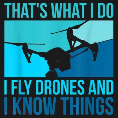 I Fly Drones & I Know Things Ladies Essential Flowy Tank