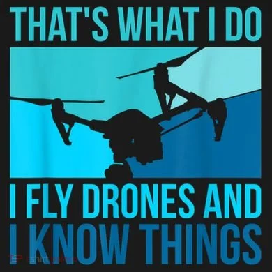 I Fly Drones & I Know Things Ornament