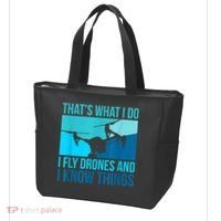 I Fly Drones & I Know Things Tote Bag thumb 3