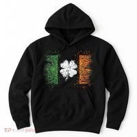 Irish flag Distressed Shamrock ST Patrick's Day Hoodie thumb 0