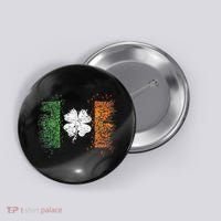 Irish flag Distressed Shamrock ST Patrick's Day Button thumb 0