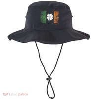 Irish flag Distressed Shamrock ST Patrick's Day Bucket Hat thumb 0