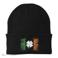 Irish flag Distressed Shamrock ST Patrick's Day Beanie thumb 0