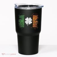 Irish flag Distressed Shamrock ST Patrick's Day Tumbler thumb 0