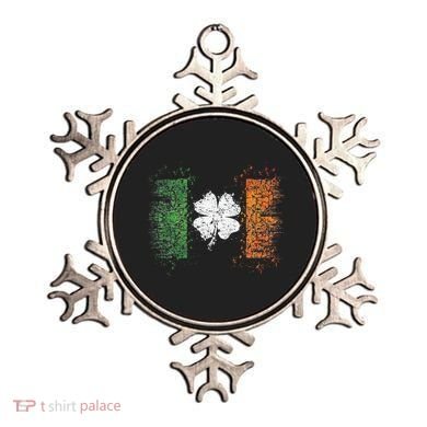 Irish flag Distressed Shamrock ST Patrick's Day Ornament