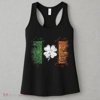 Irish flag Distressed Shamrock ST Patrick's Day Women's Tank Top thumb 3