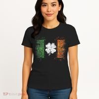 Irish flag Distressed Shamrock ST Patrick's Day Women's T-Shirt thumb 4