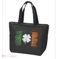 Irish flag Distressed Shamrock ST Patrick's Day Tote Bag thumb 3