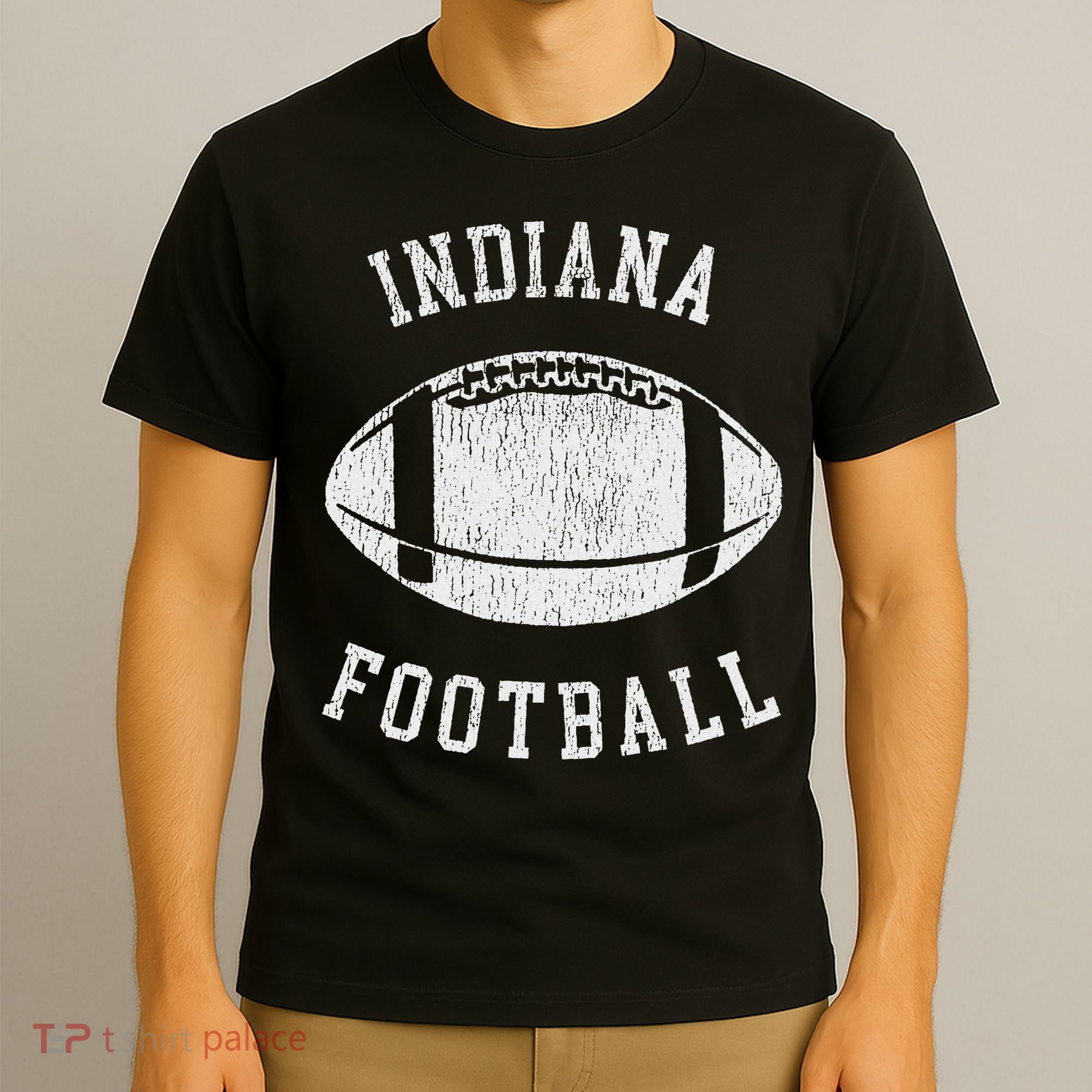 Indiana Football Distressed Vintage 80S Throwback Classic T-Shirt