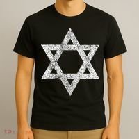 Israel flag distressed Star of David symbol Jewish Israeli  T-Shirt thumb 3