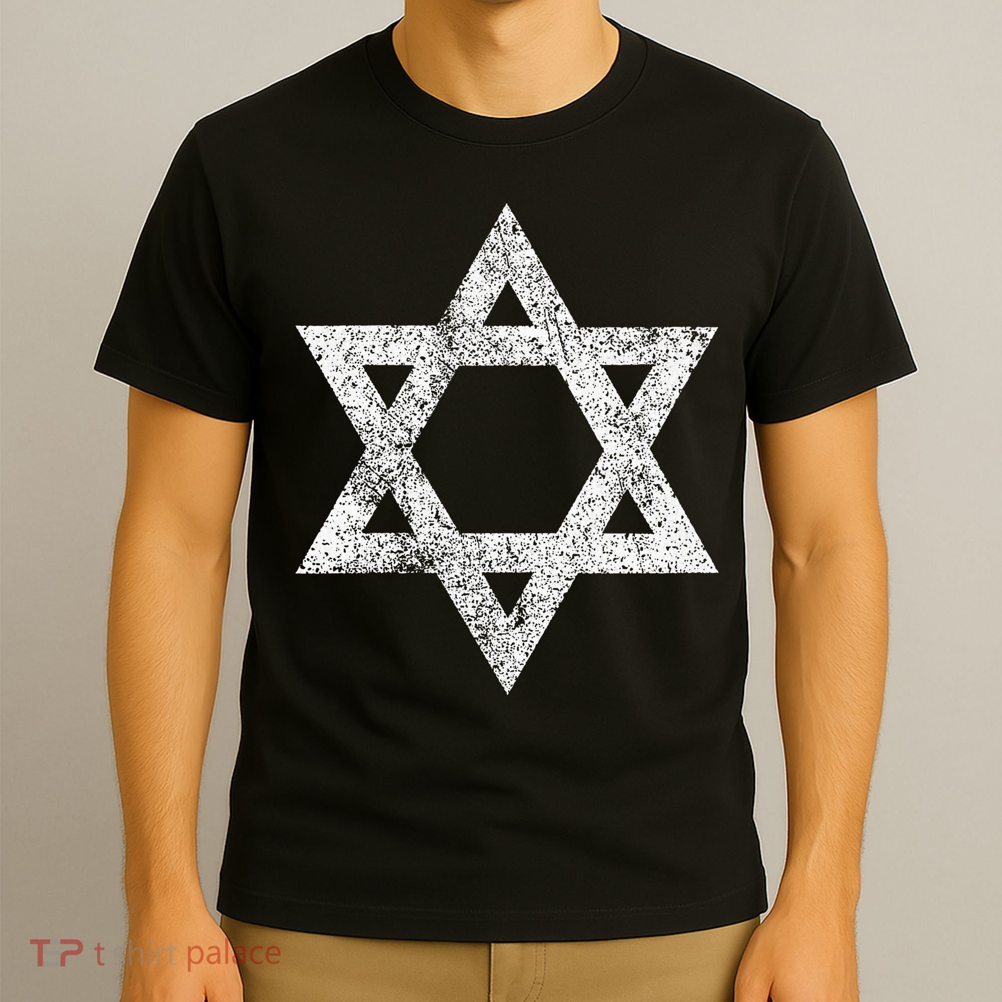Israel flag distressed Star of David symbol Jewish Israeli  T-Shirt