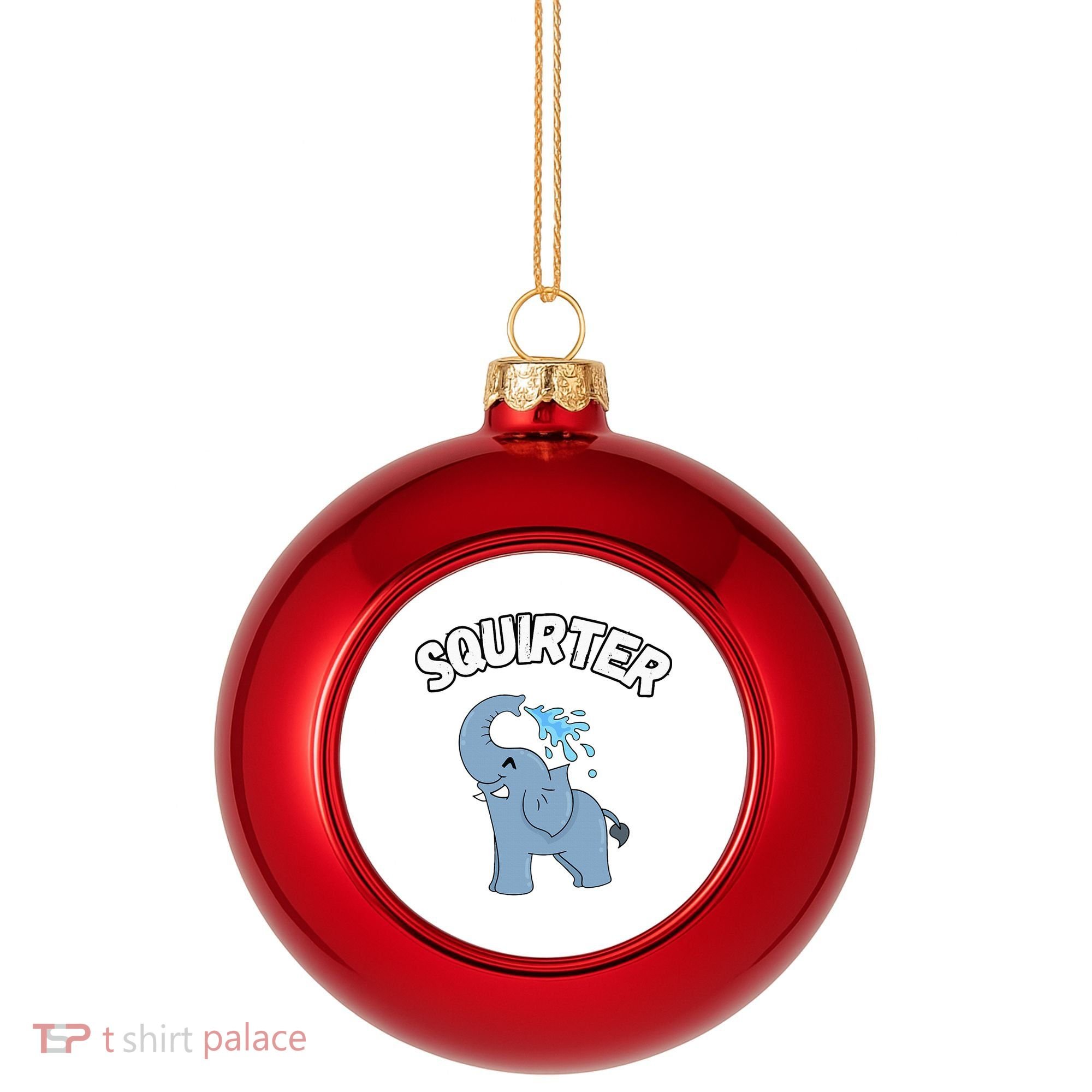 Inappropriate Funny Embarrassing Plastic Christmas Ball Ornament