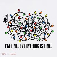 IM Fine. Everything Is Fine. Kids Sweatshirt thumb 2