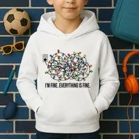IM Fine. Everything Is Fine. Kids Hoodie thumb 2