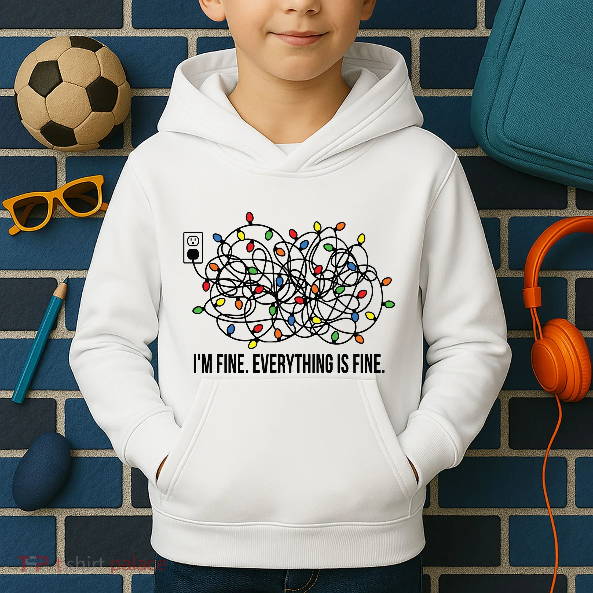 IM Fine. Everything Is Fine. Kids Hoodie