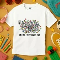 IM Fine. Everything Is Fine. Kids T-Shirt thumb 3