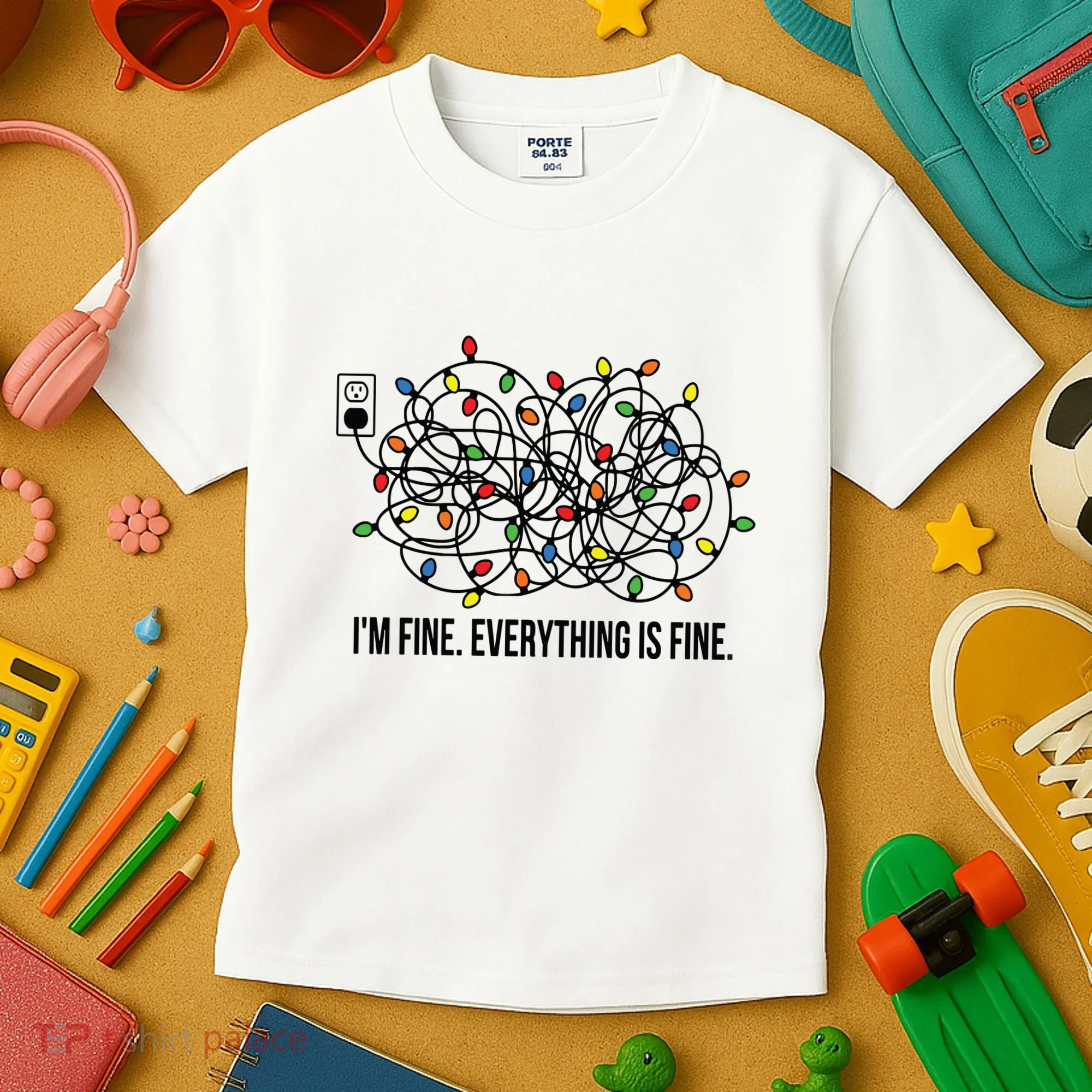 IM Fine. Everything Is Fine. Kids T-Shirt