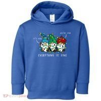 ItS Fine Everything Is Fine Xmas Lights Gnome Christmas Toddler Hoodie thumb 0