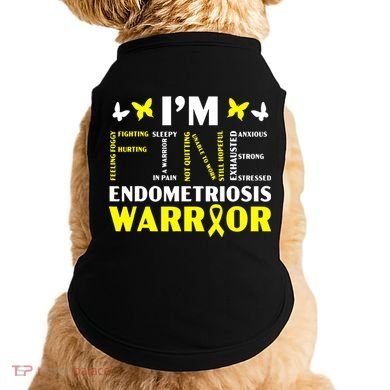 I'm Fine Endo Warrior Endometriosis Awareness Disease Doggie Tank