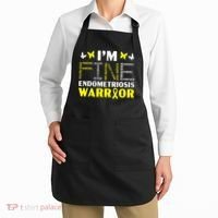 I'm Fine Endo Warrior Endometriosis Awareness Disease Apron thumb 2