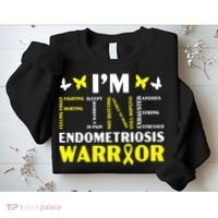 I'm Fine Endo Warrior Endometriosis Awareness Disease Sweatshirt thumb 2