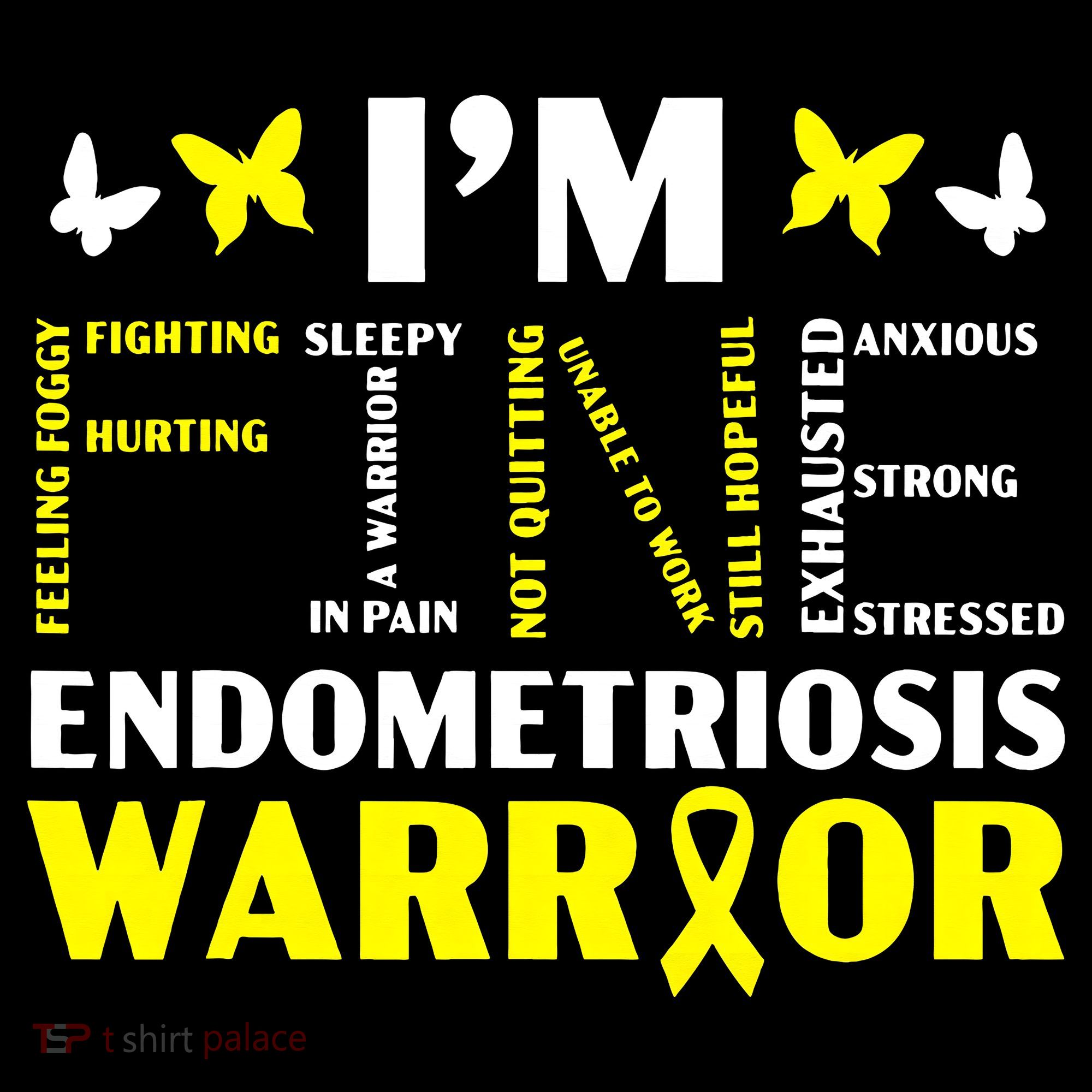 I'm Fine Endo Warrior Endometriosis Awareness Disease Sweatshirt