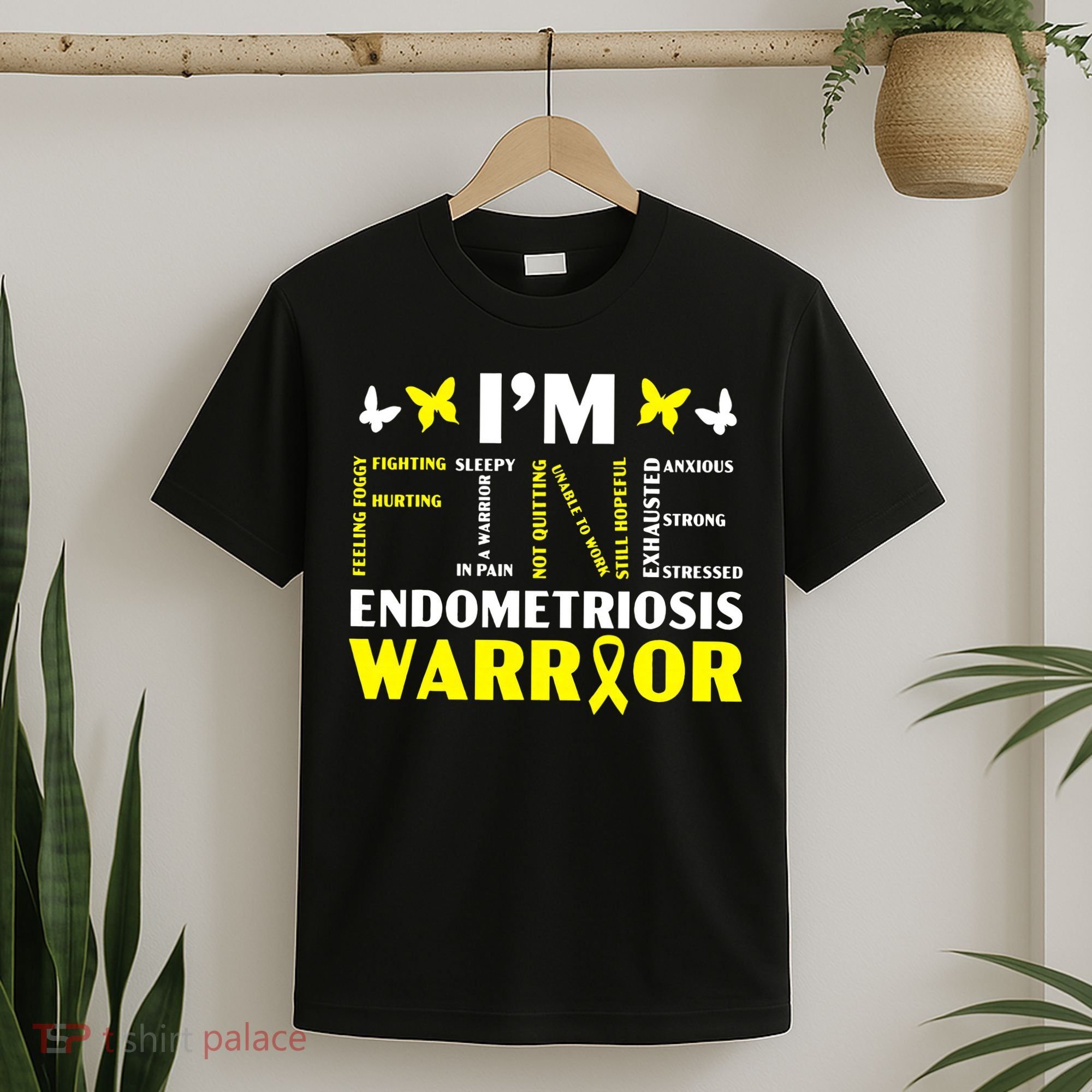 I'm Fine Endo Warrior Endometriosis Awareness Disease T-Shirt