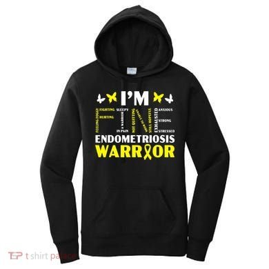 I'm Fine Endo Warrior Endometriosis Awareness Disease Women's Hoodie
