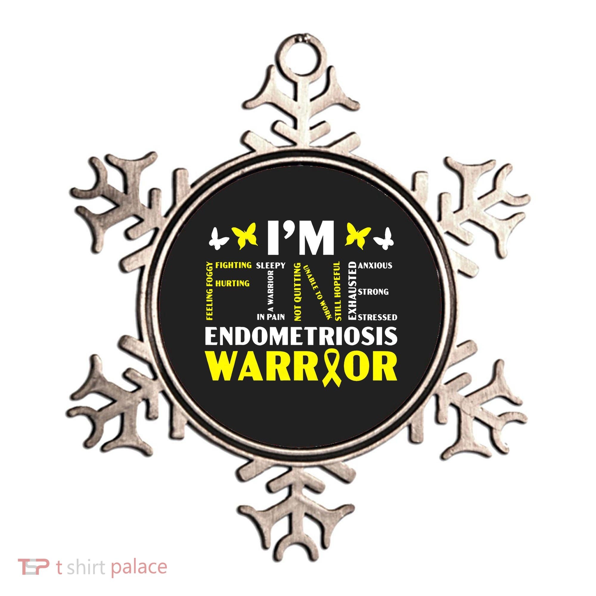 I'm Fine Endo Warrior Endometriosis Awareness Disease Ornament
