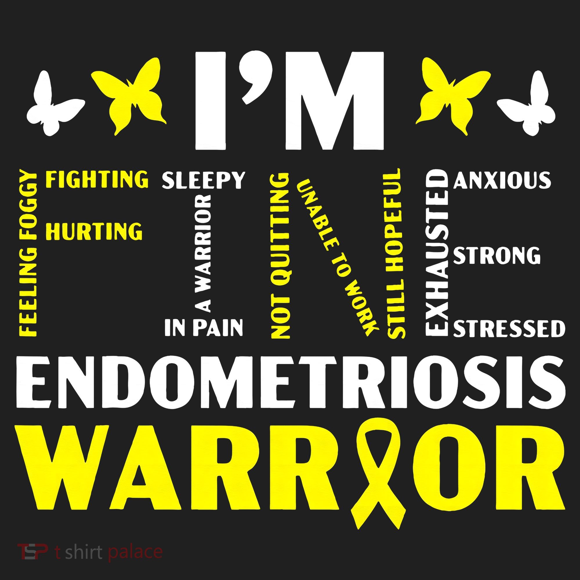 I'm Fine Endo Warrior Endometriosis Awareness Disease Hat