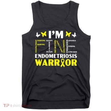 I'm Fine Endo Warrior Endometriosis Awareness Disease Tank Top