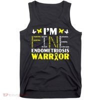I'm Fine Endo Warrior Endometriosis Awareness Disease Tank Top thumb 0