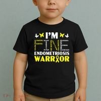 I'm Fine Endo Warrior Endometriosis Awareness Disease Toddler T-Shirt thumb 2