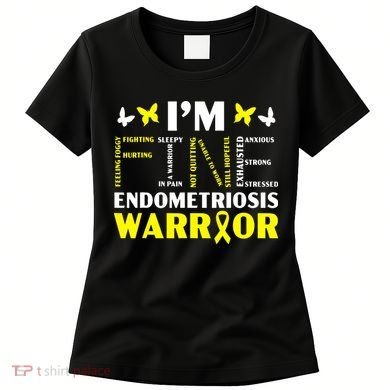 I'm Fine Endo Warrior Endometriosis Awareness Disease Women's T-Shirt