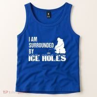 Ice Fishing Funny I Am Surrounded By Ice Holes Gift Great Gift Tank Top thumb 2