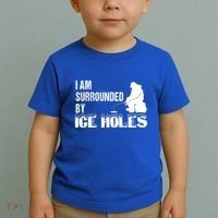 Ice Fishing Funny I Am Surrounded By Ice Holes Gift Great Gift Toddler T-Shirt thumb 2