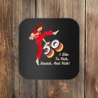 I’m Fifty five-oh 50 Funny Sally Kick Lady O’Malley Birthday Coaster thumb 0