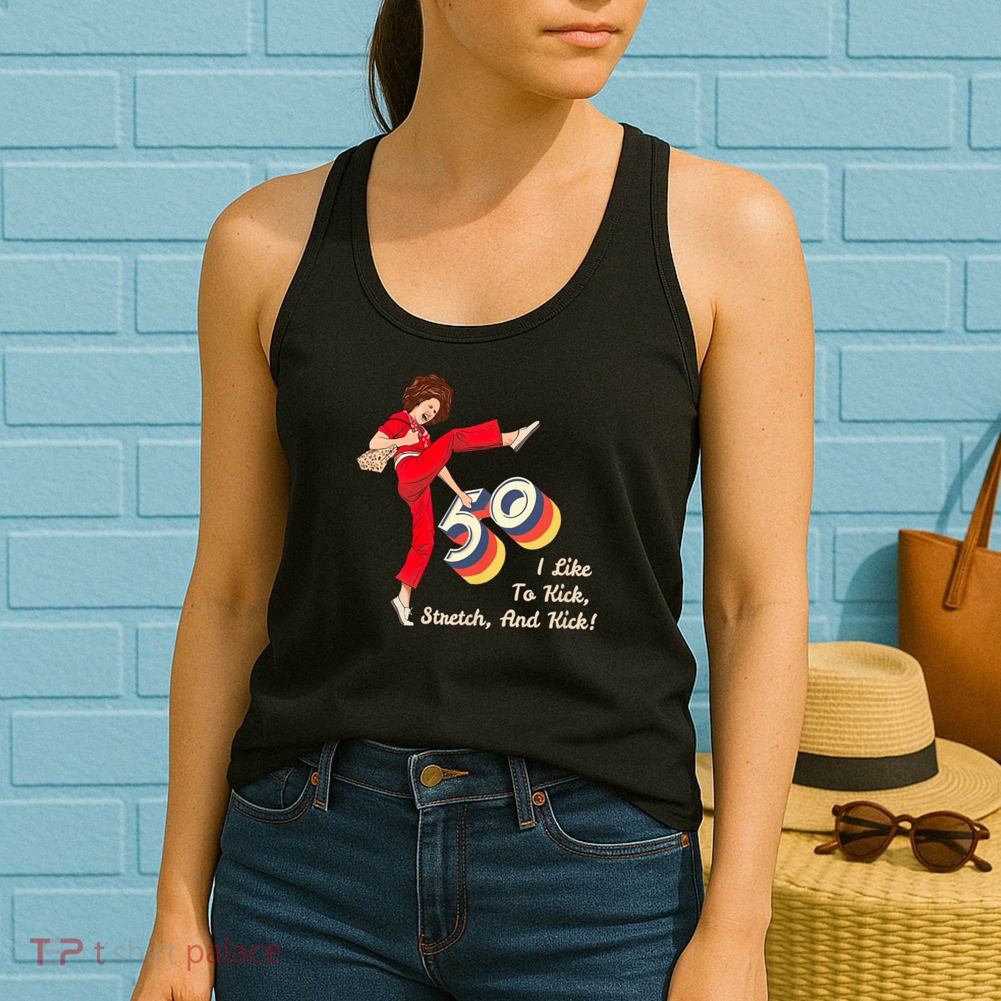I’m Fifty five-oh 50 Funny Sally Kick Lady O’Malley Birthday Women's Tank Top