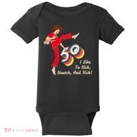 I’m Fifty five-oh 50 Funny Sally Kick Lady O’Malley Birthday Baby Bodysuit thumb 0