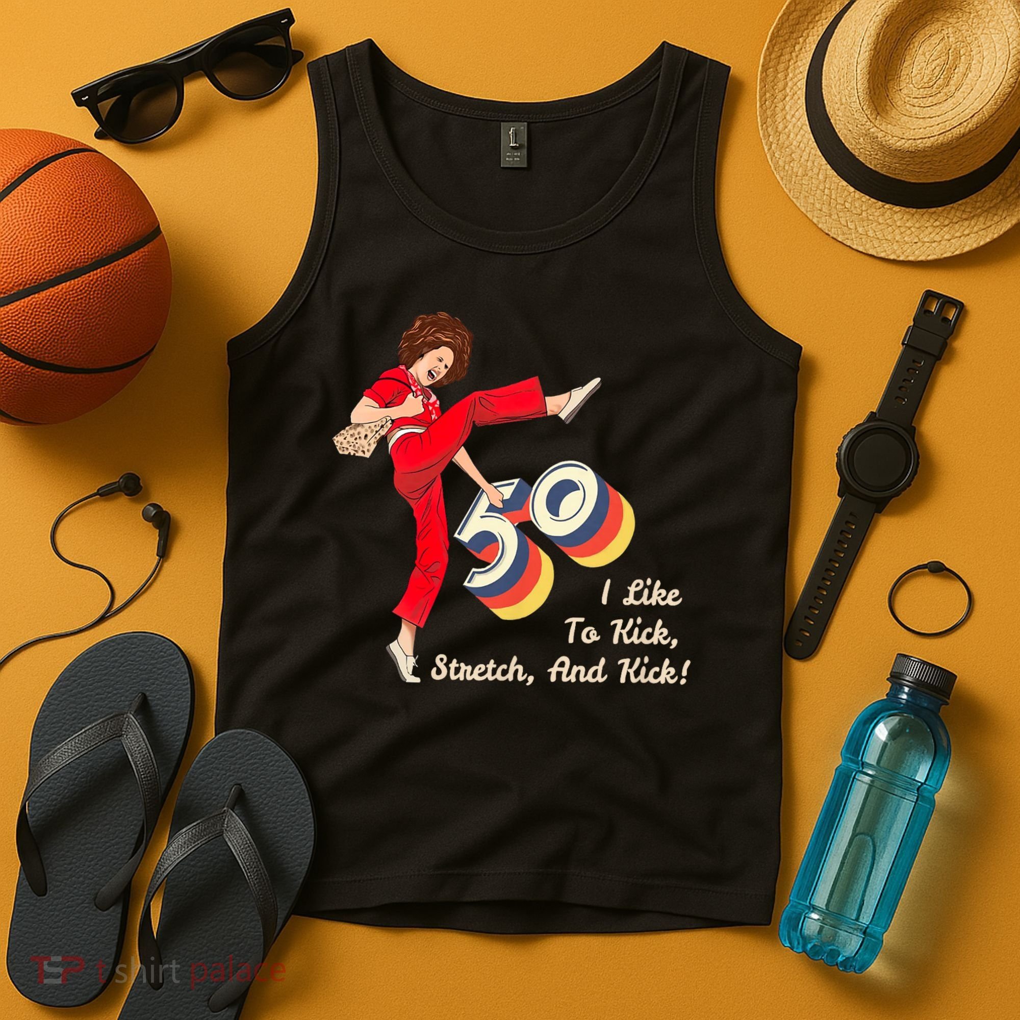 I’m Fifty five-oh 50 Funny Sally Kick Lady O’Malley Birthday Tank Top