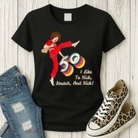 I’m Fifty five-oh 50 Funny Sally Kick Lady O’Malley Birthday Women's T-Shirt thumb 3