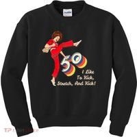 I’m Fifty five-oh 50 Funny Sally Kick Lady O’Malley Birthday Kids Sweatshirt thumb 0