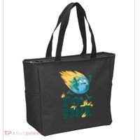 I'm Fine Funny Earth Day Climate Change Tote Bag thumb 2