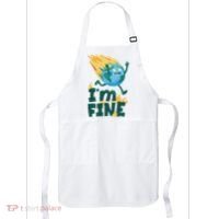 I'm Fine Funny Earth Day Climate Change Apron thumb 0